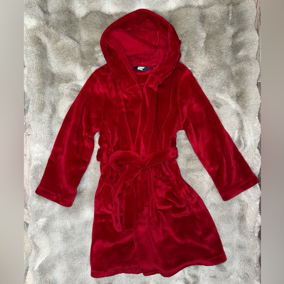 Land’s End Plush Robe with Hood - Picture 3 of 9